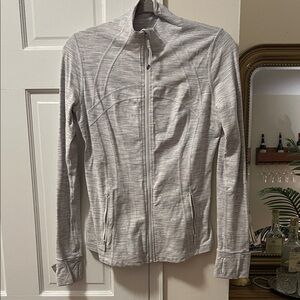 lululemon athletica Define Light Gray Zip-Up Athletic Jacket size 10
